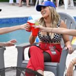 The cast of Summer House pictured during a house party