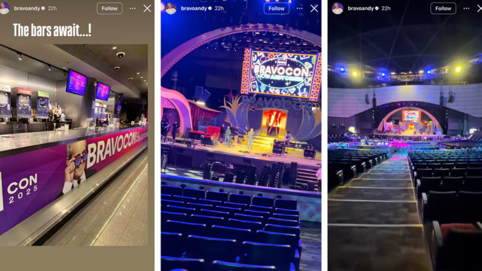 Andy Cohen shared images ahead of BravoCon 2025