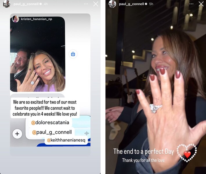 Dolores Catania engagement ring