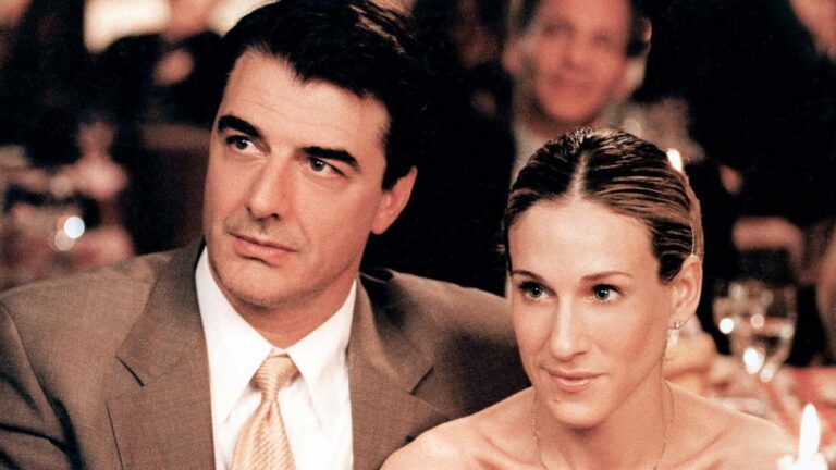 Chris Noth and Sarah Jessica Parker on SATC