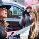 Bethenny Frankel and Jill Zarin outside of Babby's funeral on RHONY