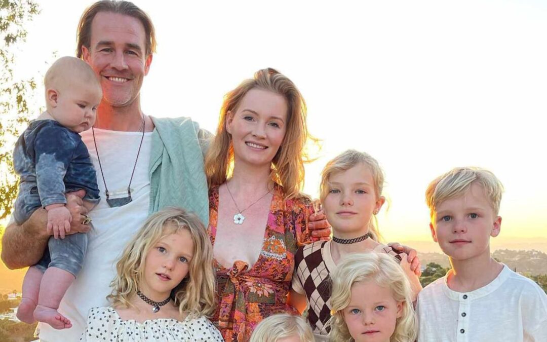 James Van Der Beek and his family