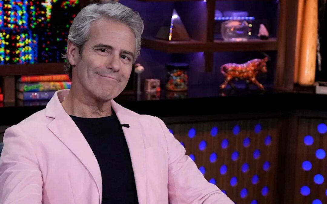 Andy Cohen on the set of Watch What Happens Live